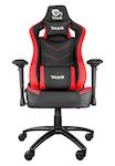 Talius silla Vulture gaming negra/roja butterfly, base nylon, ruedas nylon, 4D