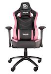 Talius silla Vulture gaming negra/rosa butterfly, base nylon, ruedas nylon, 4D