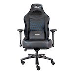 Talius silla Mamut gaming negra/azul 4D, Frog, base metal, ruedas nylon, hasta 170kg