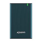 AISENS CAJA EXTERNA 2,5" ASE-2525BWN 9.5MM SATA A USB 3.0/USB3.1 GEN1, AZUL PACIFICO