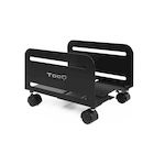 TOOQ SOPORTE METALICO PARA CPU DE SUELO CON RUEDAS