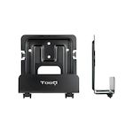 TOOQ SOPORTE UNIVERSAL DE PARED PARA REPRODCUTOR MULTIMEDIA, ROUTER, MINI PC, NEGRO