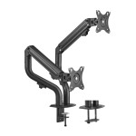 AISENS - SOPORTE DE MESA ECO CONTRAPESO GIRATORIO E INCLINABLE PARA 8KG (3 PIV, 2 BR) DE 17-32, NEGRO