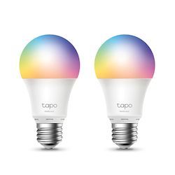 TP-LINK TAPO L530E PACK 2 SMART WI-FI LIGHT BULB, MULTICOLOR