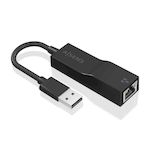 AISENS - CONVERSOR USB 3.0 A ETHERNET GIGABIT 10/100/1000 MBPS, NEGRO, 15CM