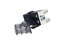 PHASAK Conector Keystone UTP RJ 45 Hembra Cat. 6 Dual Block Phasak 180º negro