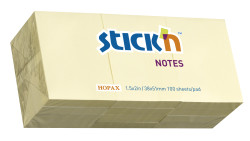 STICK'N Pack 3 Taco de notas 38x51mm 100h Amarillo (21003)